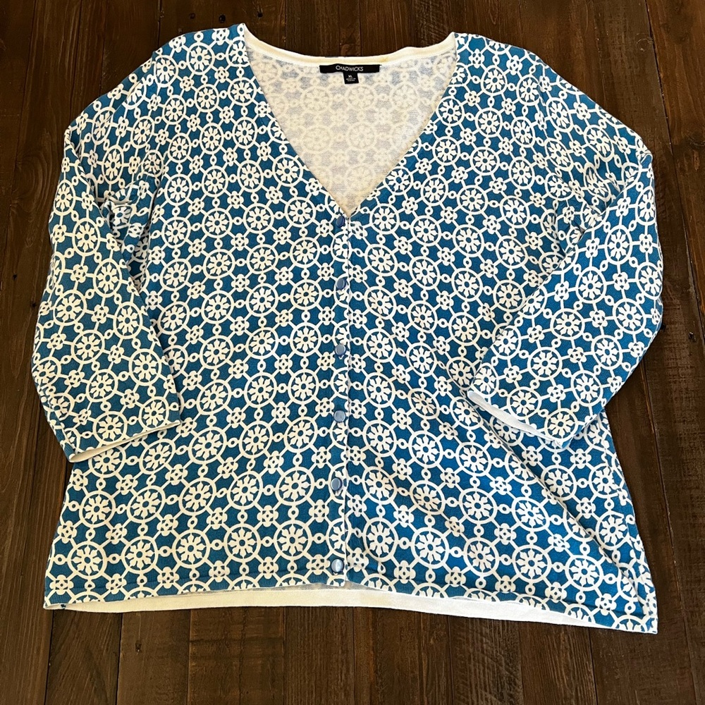 Chadwick’s of Boston 100% cotton cardigan